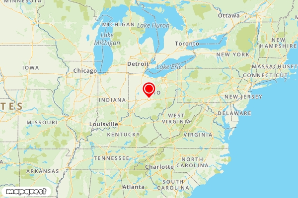 Map showing your location